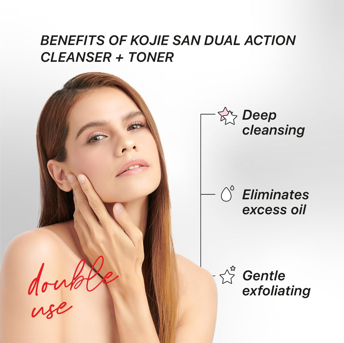 Kojie San Skin Lightening Dual Action Cleanser + Toner 100ml