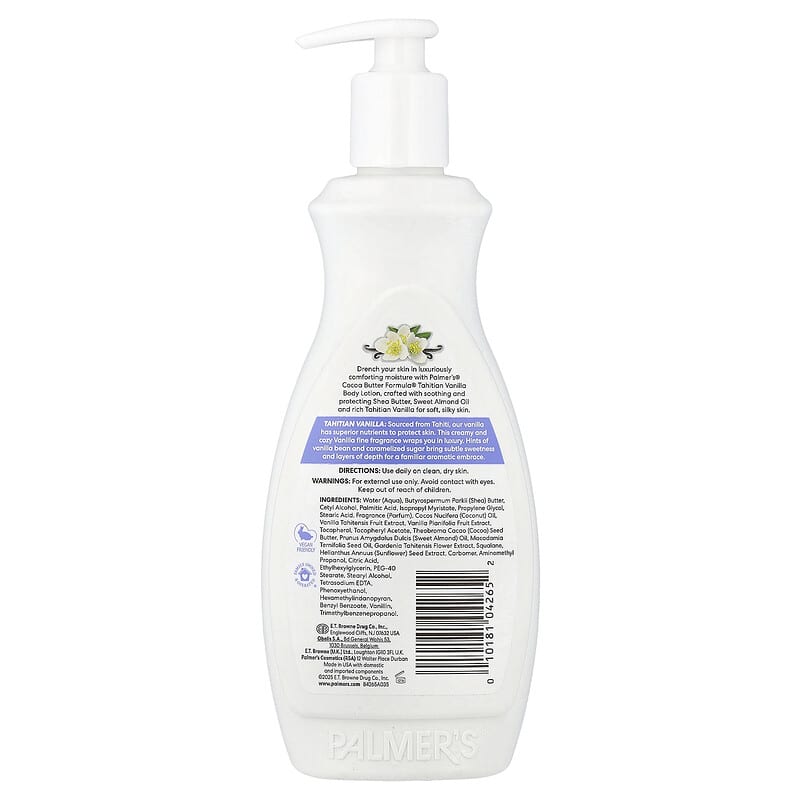 Palmer's Lait Corporel Cocoa Butter Formula à la vanille de Tahiti 400ml
