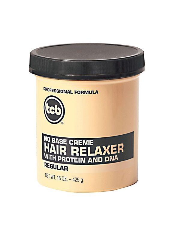 TCB No Base Creme Hair Relaxer Regular 15oz 