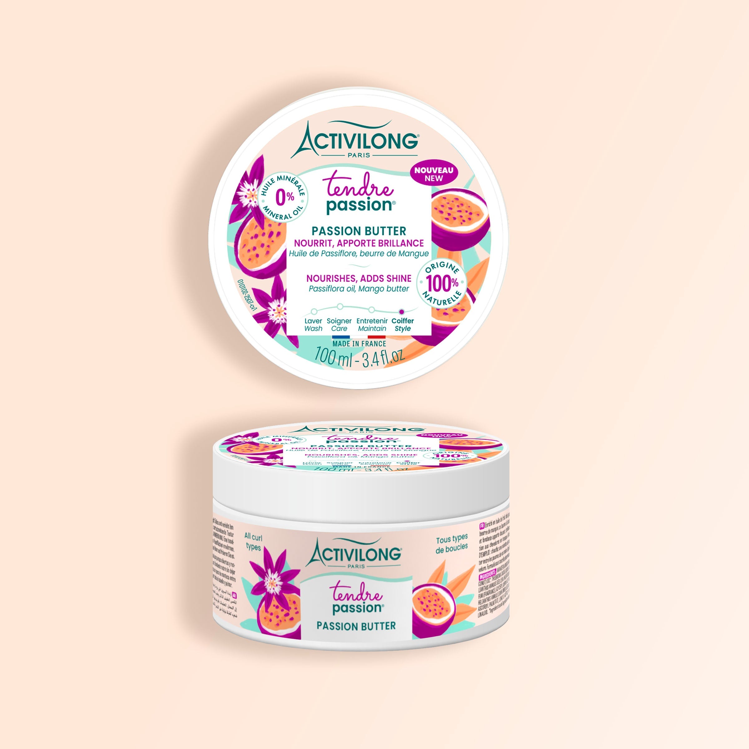 ACTIVILONG TENDRE PASSION Passion Butter 100ml Container by ABS France Wholesale