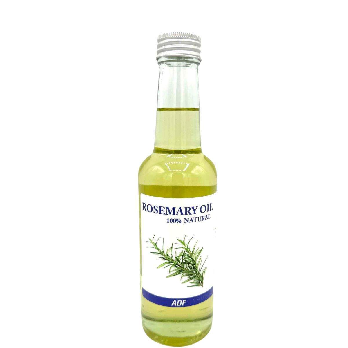 Bottle of ADF rosemary oil on a white background by ABS France Wholesale