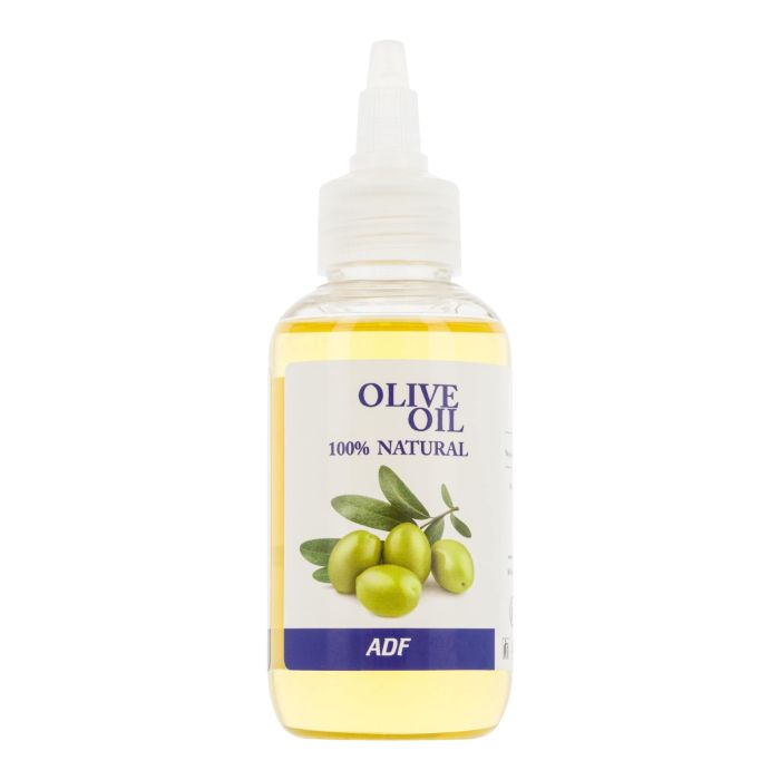 Bottle of ADF olive oil with a label on a white background by ABS France Wholesale