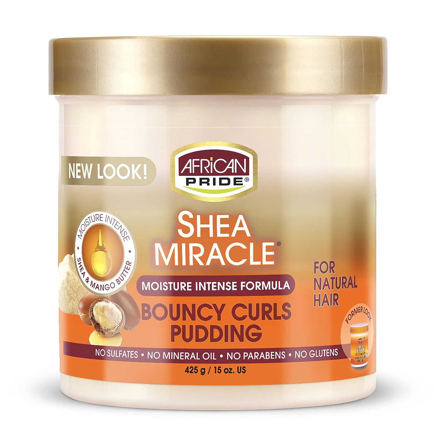 African Pride Shea Miracle Bouncy Curls Pudding 15oz jar by ABS France Wholesale