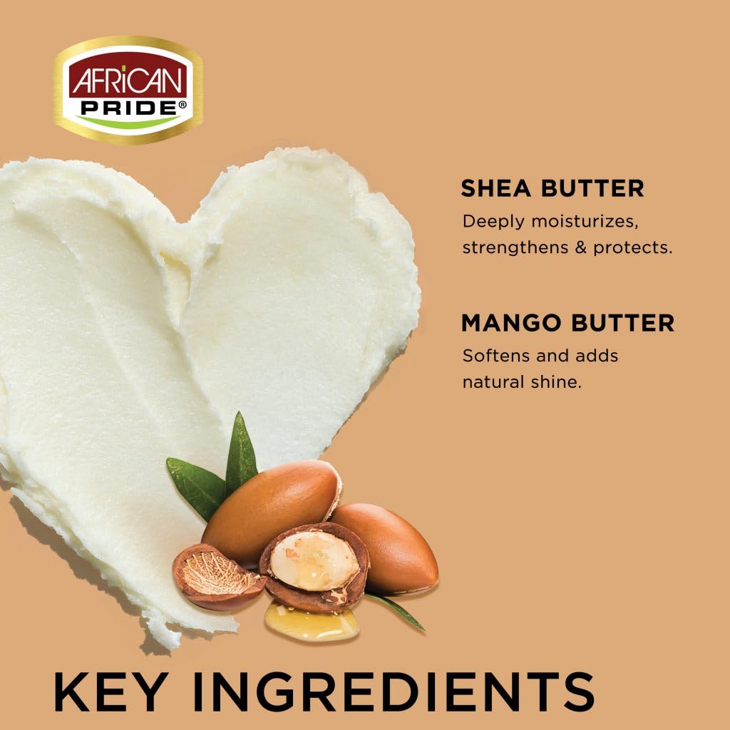 Key Ingredients of African Pride Shea Miracle Silky Curls Hair Moisturizer 12oz by ABS France Wholesale 
