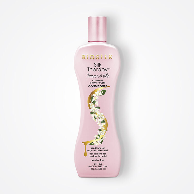 Biosilk Silk Therapy conditioner bottle on a white background