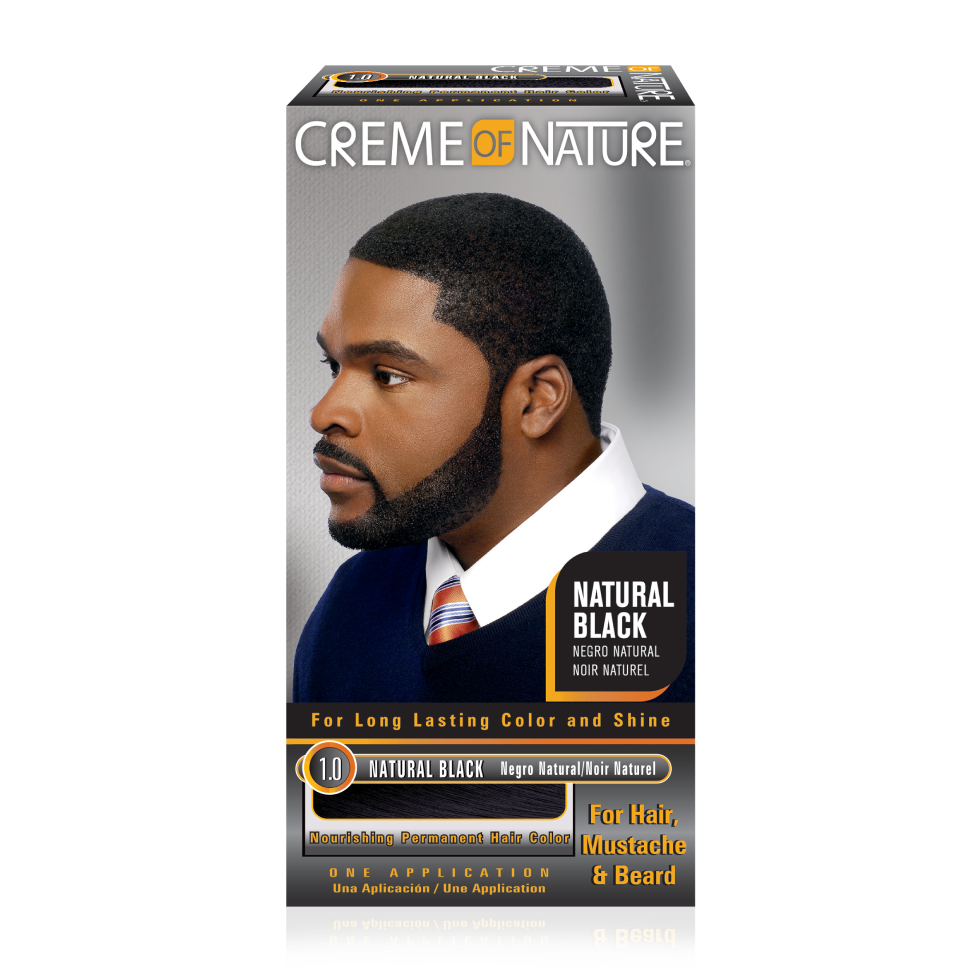 Creme of Nature Gel Hair Color Men Natural Black #1.0