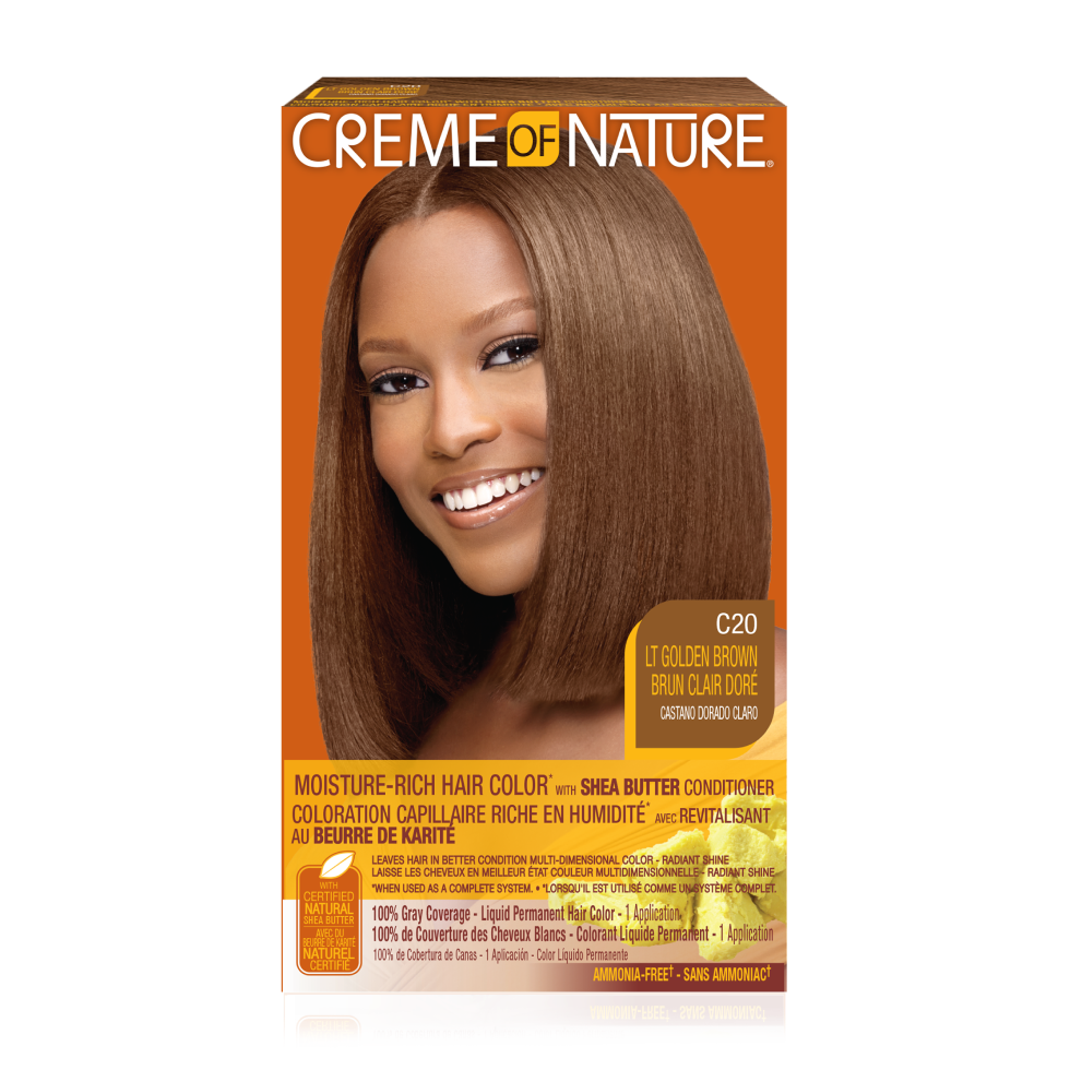 Creme of Nature Hair Color Light Golden Brown #C20