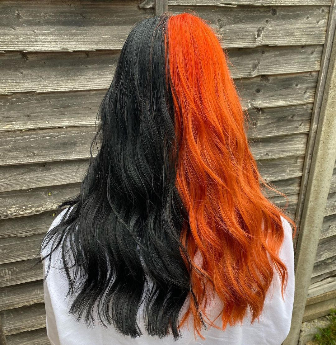 Crazy Color's person with black and orange hair by ABS France Wholesale