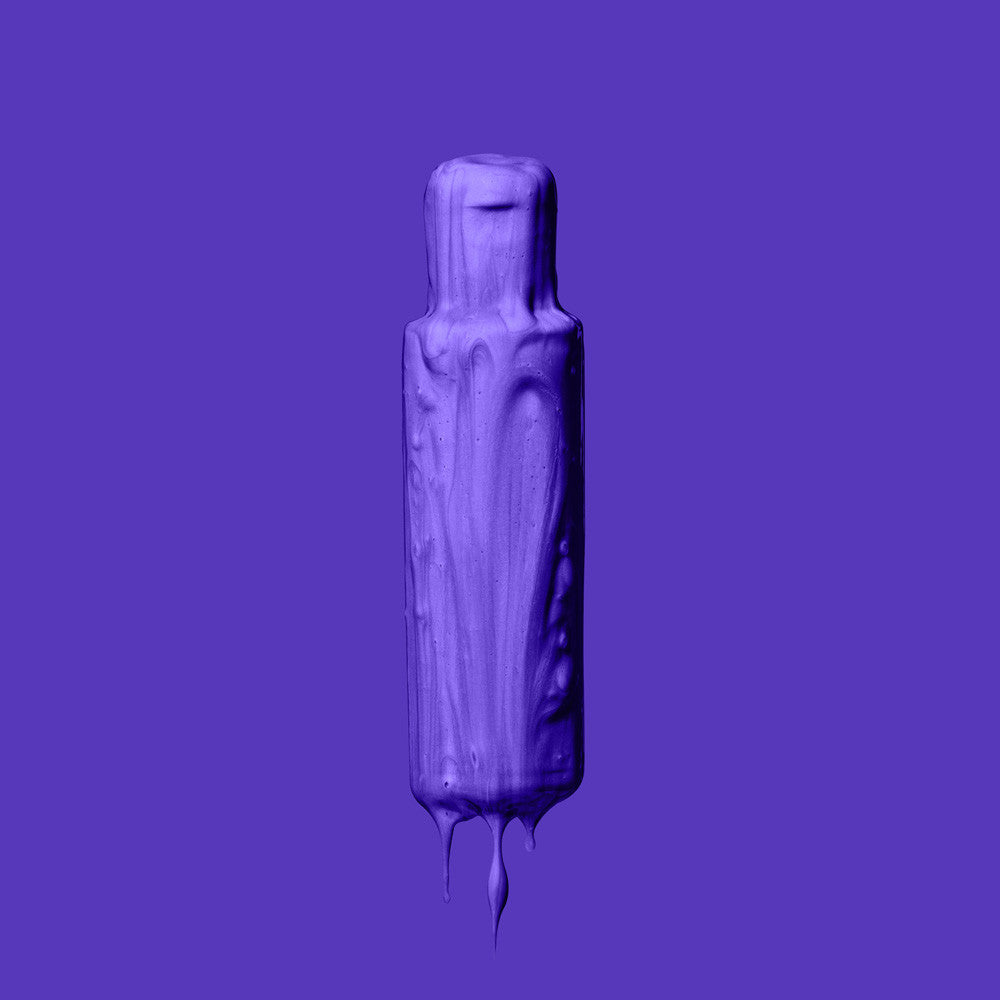 Crazy Color Violet Chaud (Hot Purple) no. 62 100ml hair dye bottle by ABS France Wholesale on a purple background