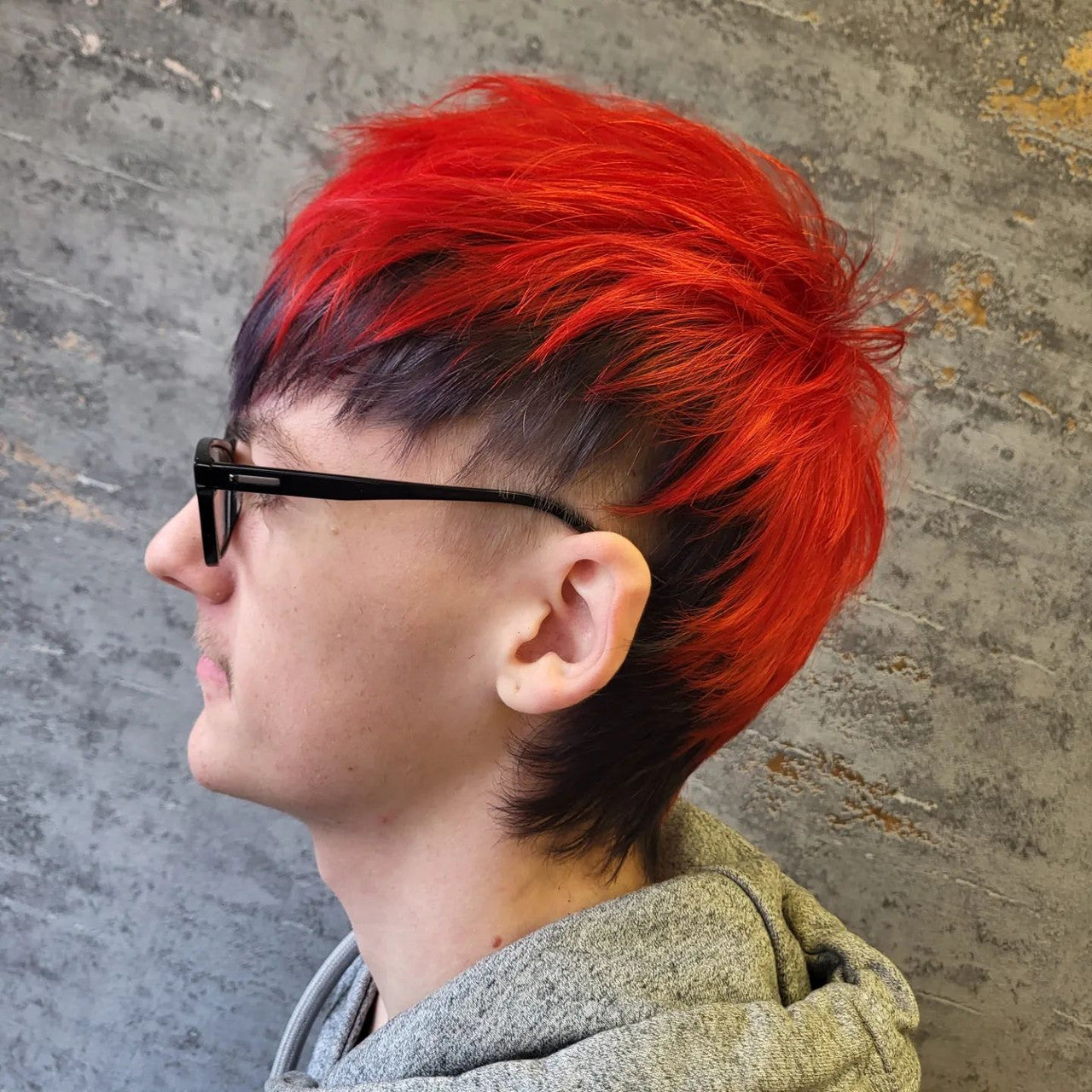 Crazy Color's person with red and black hair by ABS France Wholesale