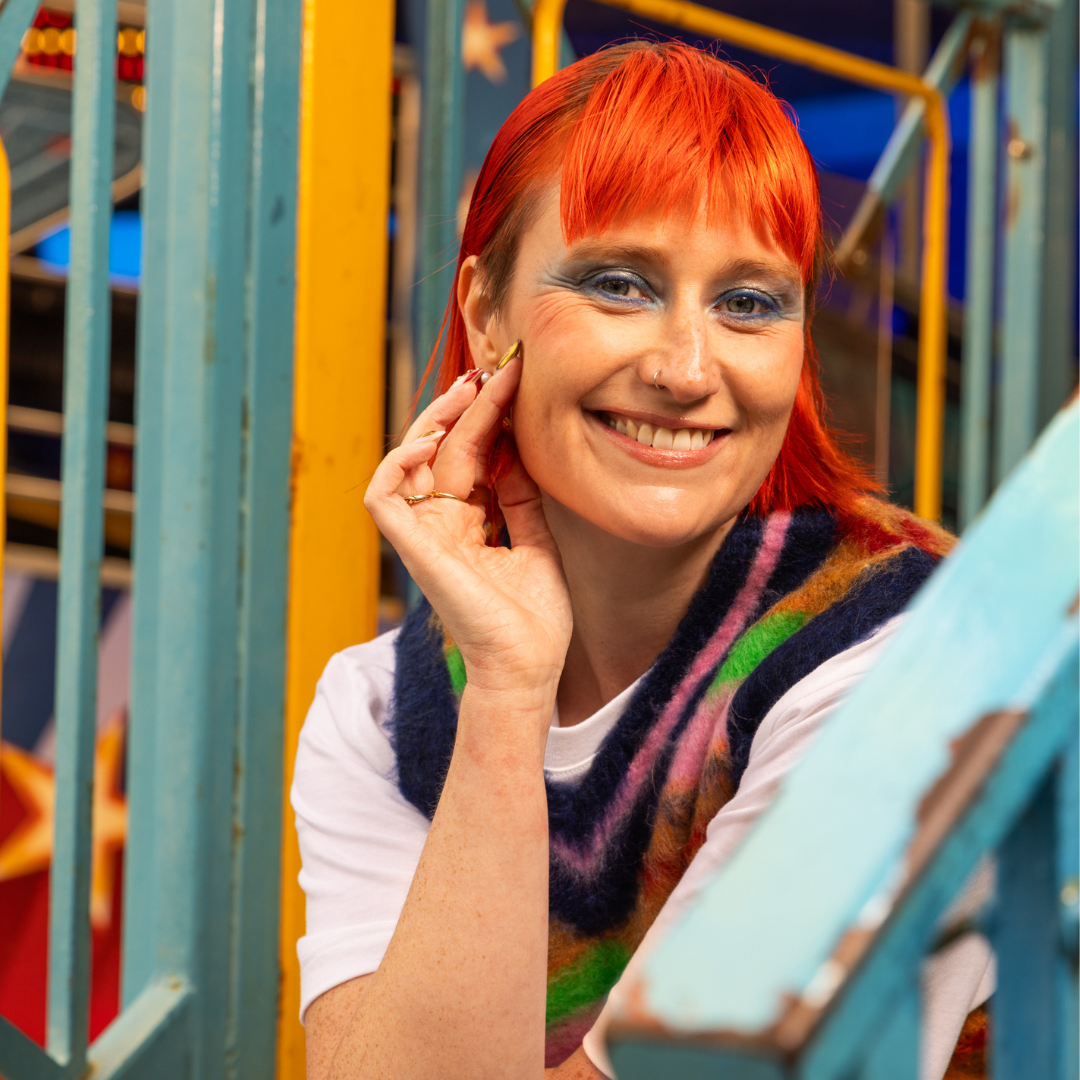 Crazy Color's person with orange hair by ABS France Wholesale