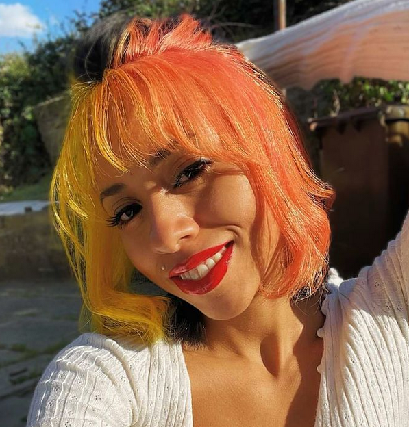 Crazy Color's Person with orange and yellow hair by ABS France Wholesale