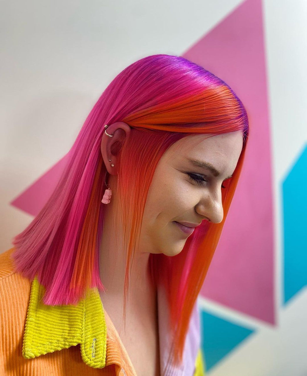 Crazy Color's person with multi color hair by ABS France Wholesale