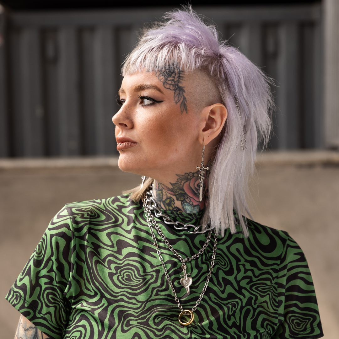 Crazy Color's person with light purple and white hair by ABS France Wholesale