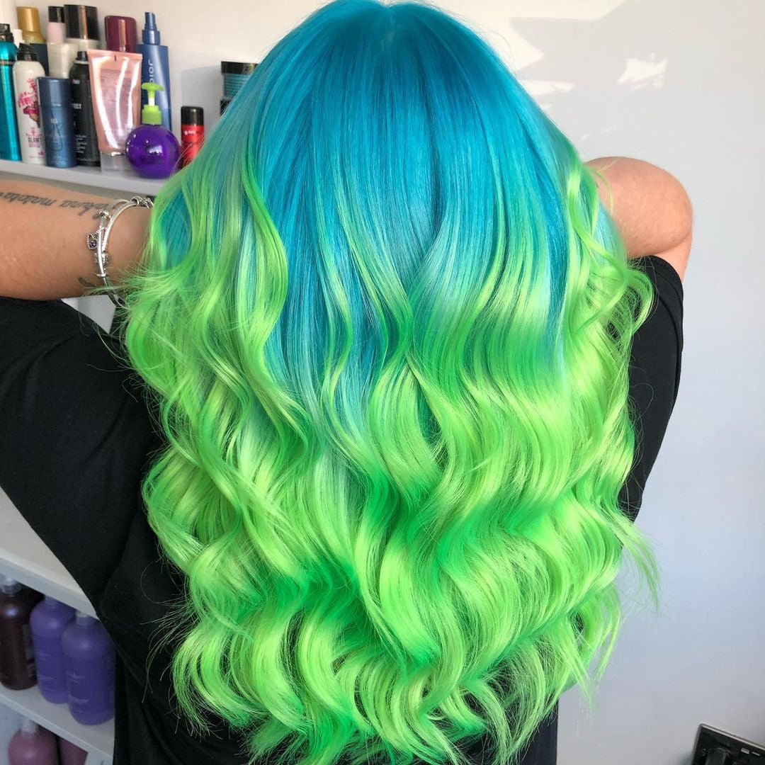 Crazy Color's Person with Blue and green hair by ABS France Wholesale 