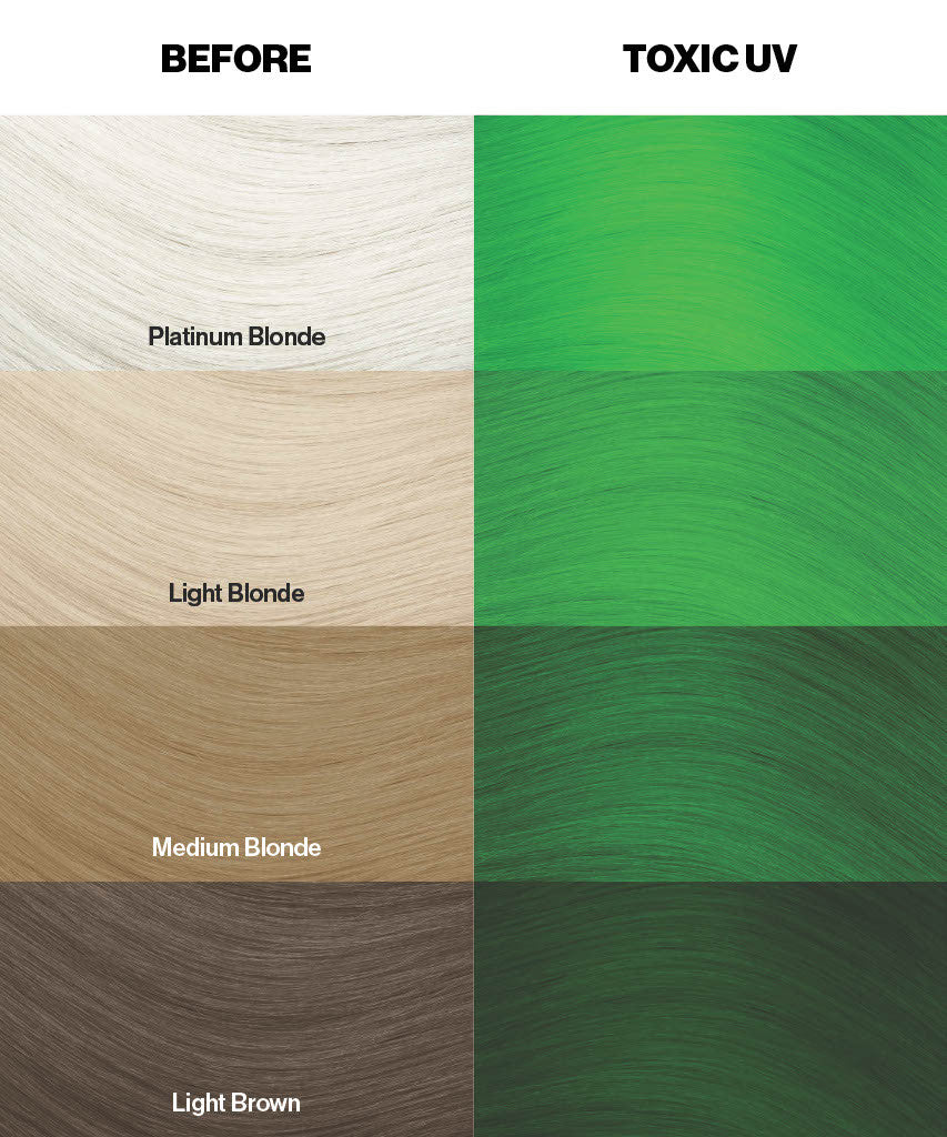 Crazy Color Toxic UV color swatches by ABS France Wholesale