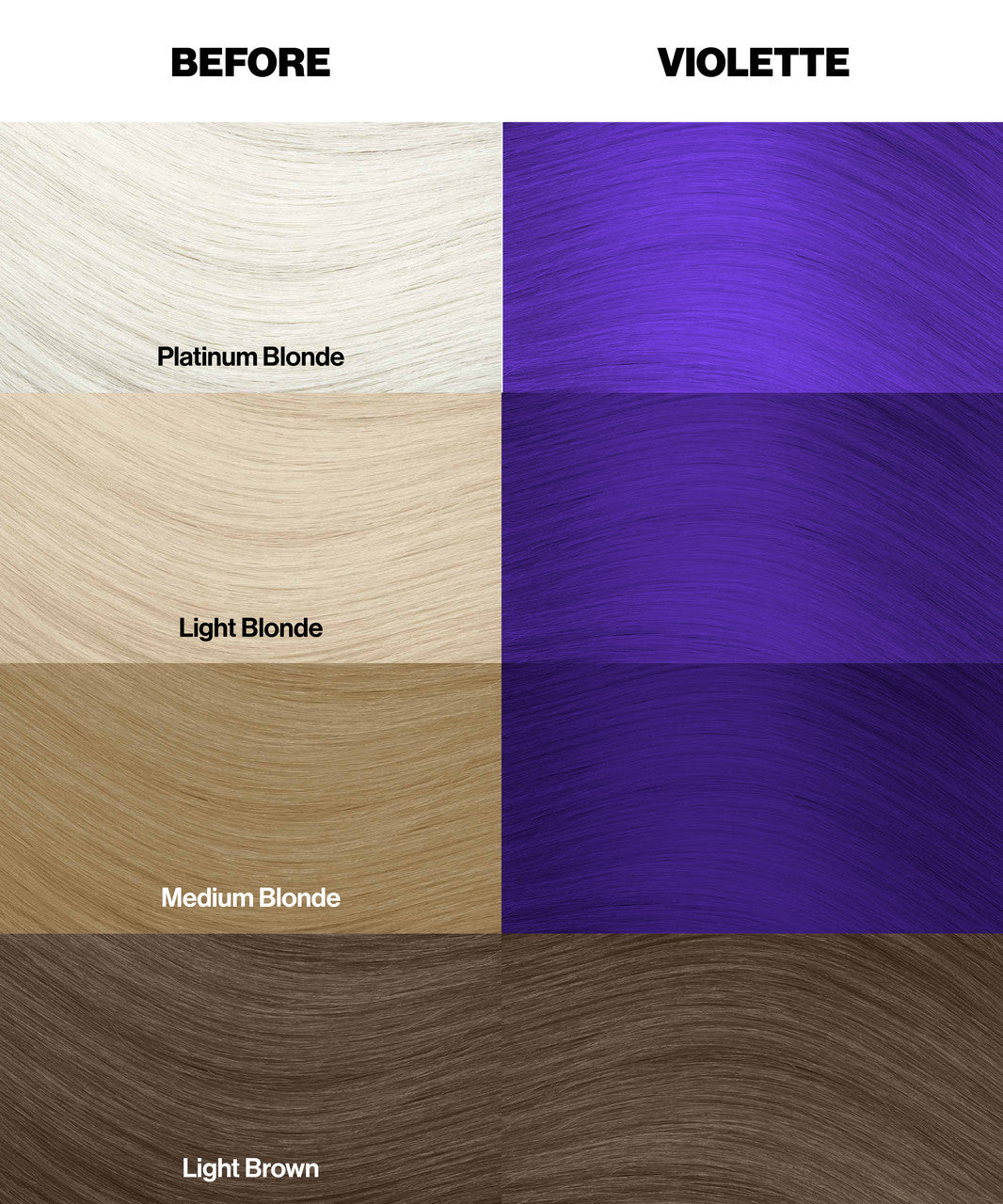 Crazy Color's Violette Color chart by ABS France Wholesale