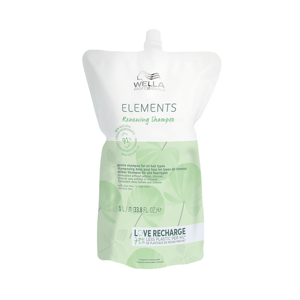 Elements Shampooing Renewing Wella Recharge 1000ml
