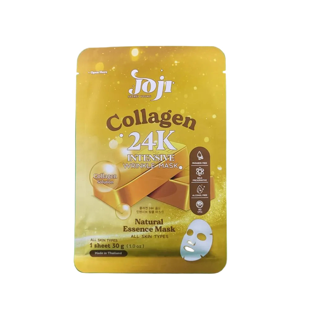 Joji Collagen 24K Intensive Wrinkle Mask packaging on a white background