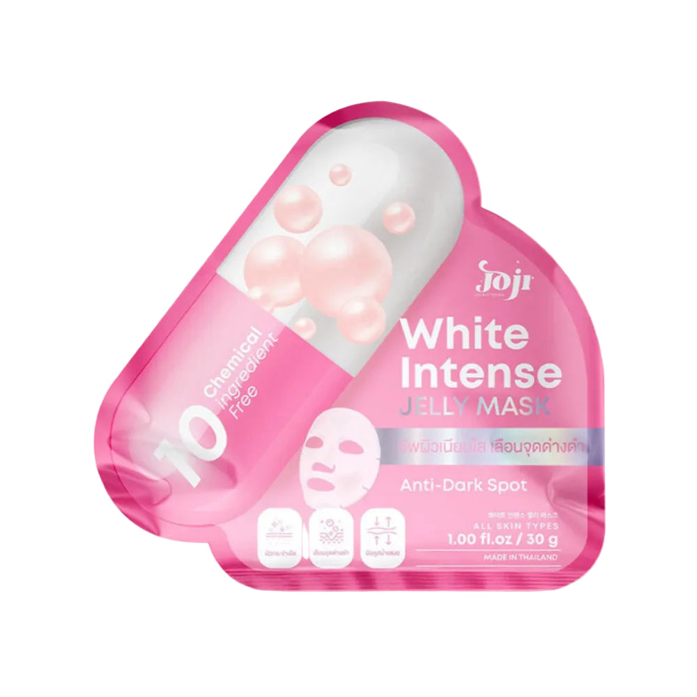 Joji White Intense Jelly Mask packaging on a white background