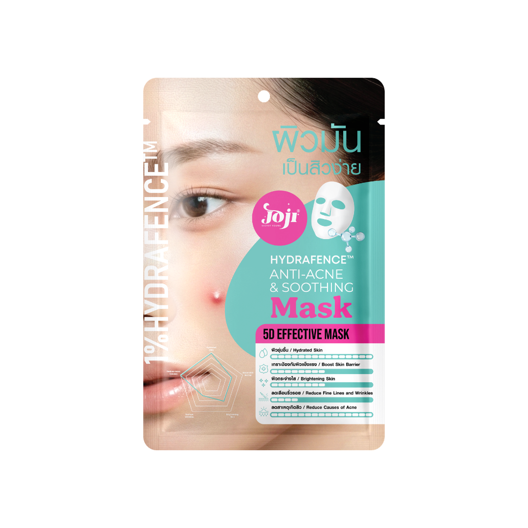 Joji Hydrafence Anti-Acne & Soothing Mask packaging on a white background