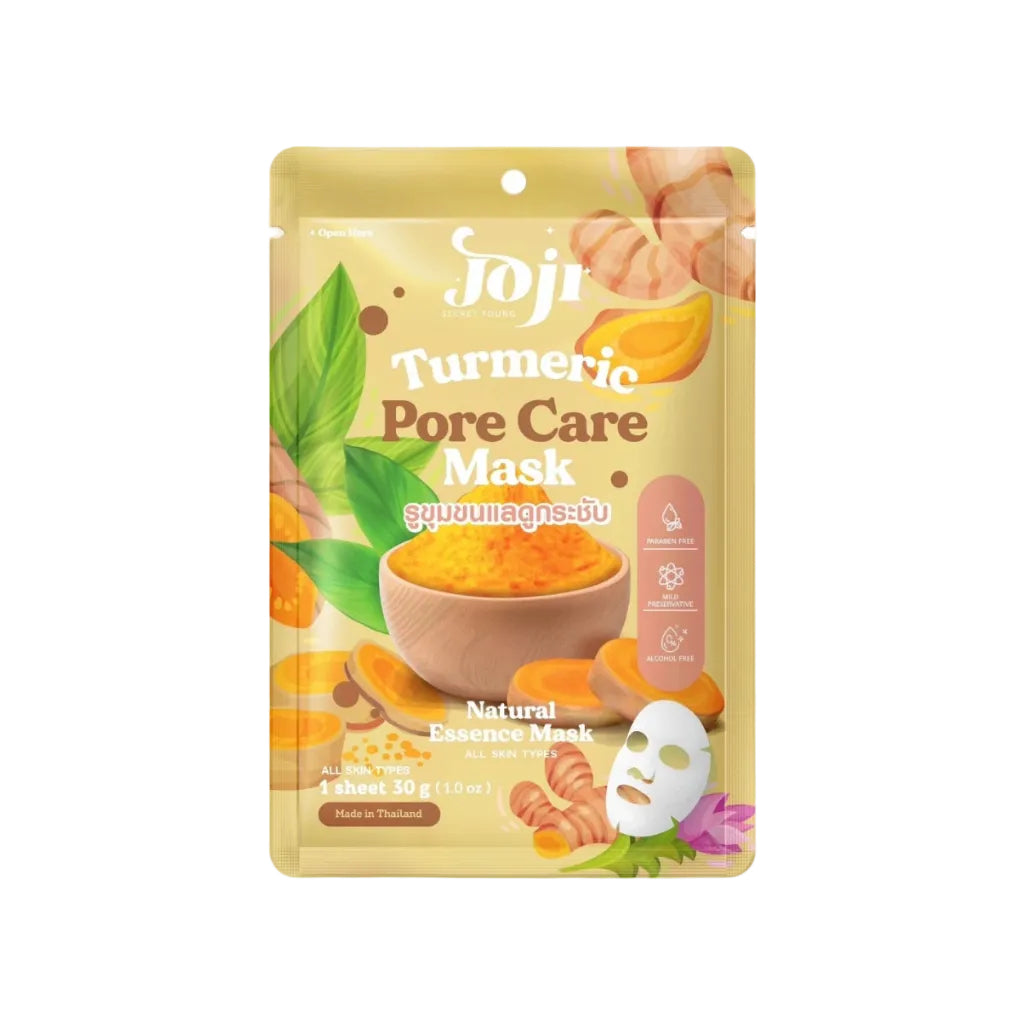 Joji Turmeric Pore Care Mask packaging on a white background
