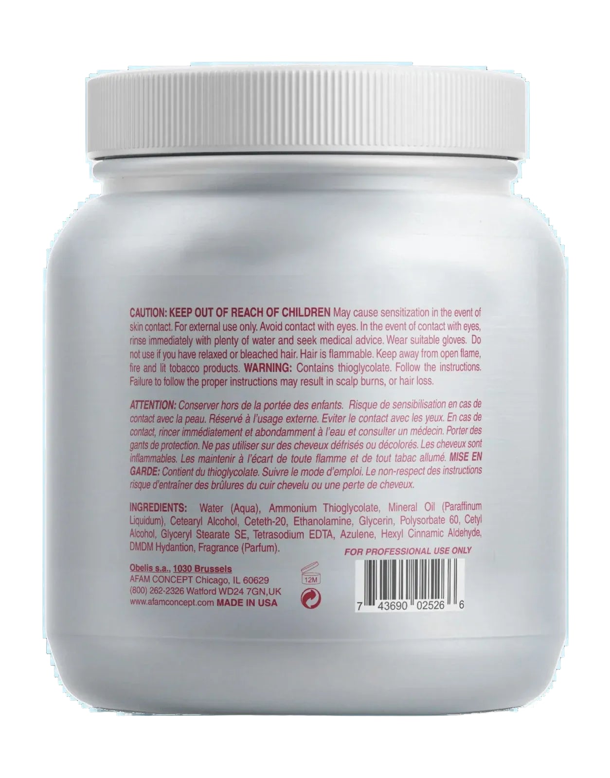 Back view of Leisure Curl Cold Wave Regular 41 OZ product container on a white background