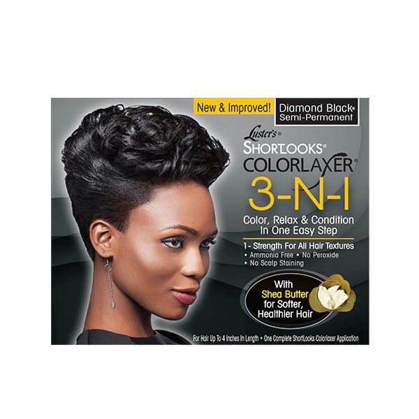 Luster's Shortlooks Color Relaxer 3-n-1 Diamond Black Semi Permanent - ABS Francec Wholesale