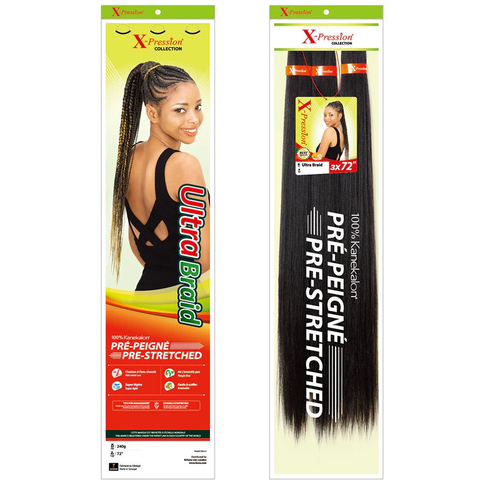 Mèches X-Pression Pre-Stretched Braids 72" 3X - Outré