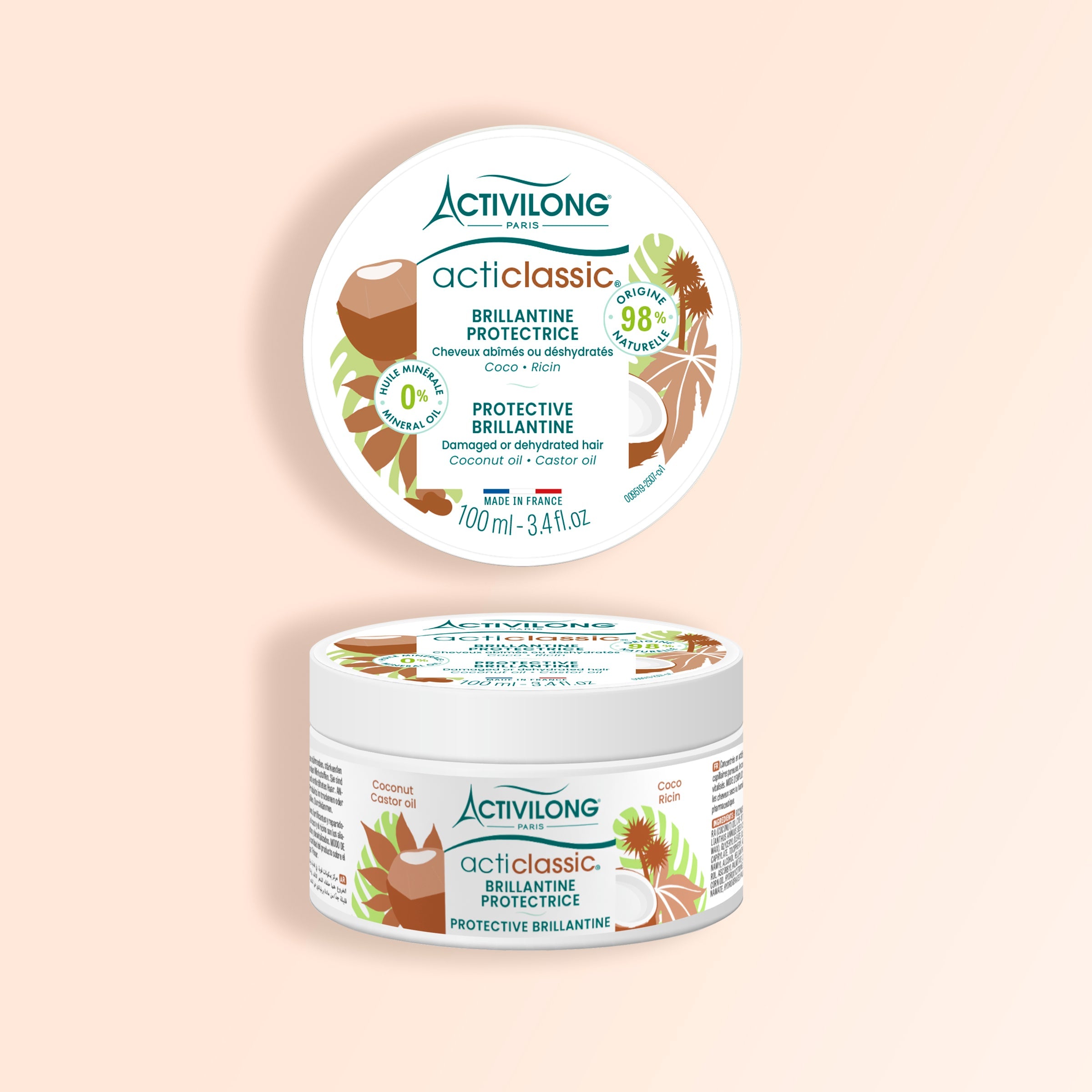 ACTIVILONG Brillantine Coco Ricin 100ml - ABS France Wholesale