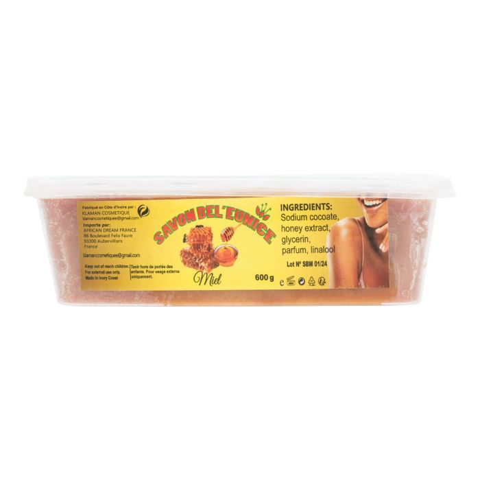 Savon Barquette Bel'Eunice Miel 600g by ABS France Wholesale
