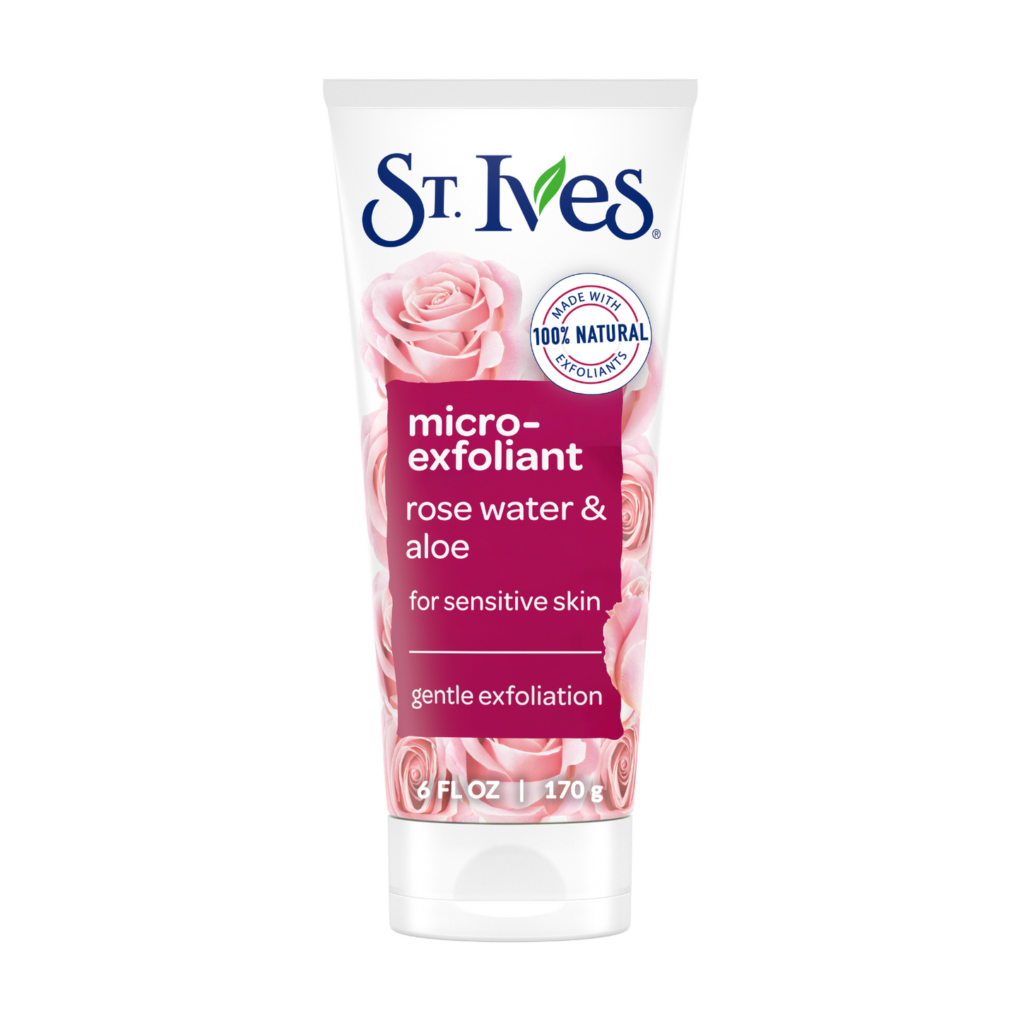 St. Ives Rose Water & Aloe Face Scrub Facial Micro-Exfoliant for Sensitive Skin 6oz - ABS France Wholesale
