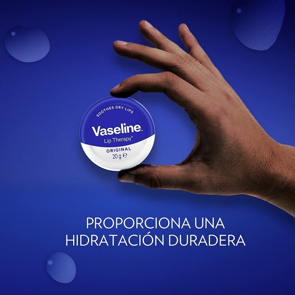 Vaseline Lip Therapy Original Blue Lip Balm Tin