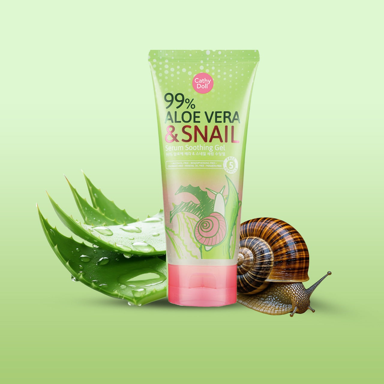 CATHY DOLL 99% ALOE VERA & SNAIL SERUM S