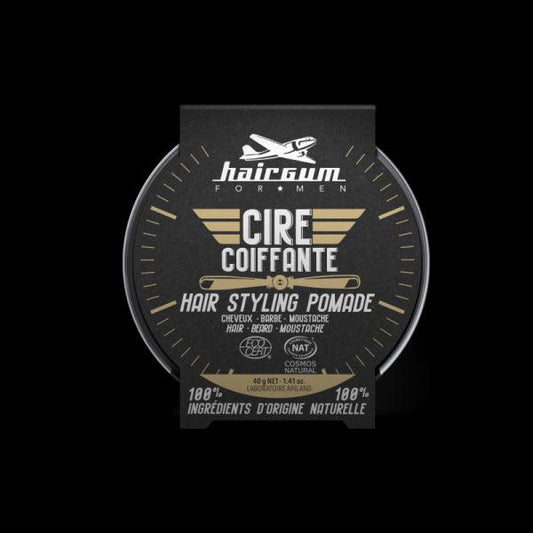 HAIRGUM CIRE COIFFANTE CHEVEUX BARBE ET MOUSTACHE COSMOS NAT 40G