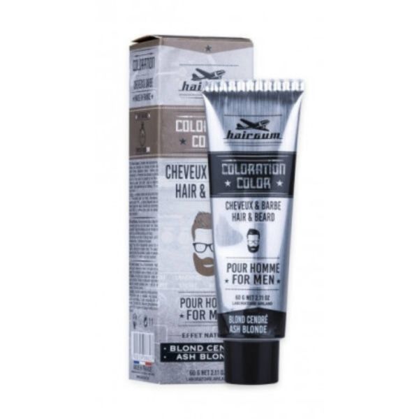 Coloration Cheveux & Barbe Blond Cendré N°6.1 Hairgum 60ml