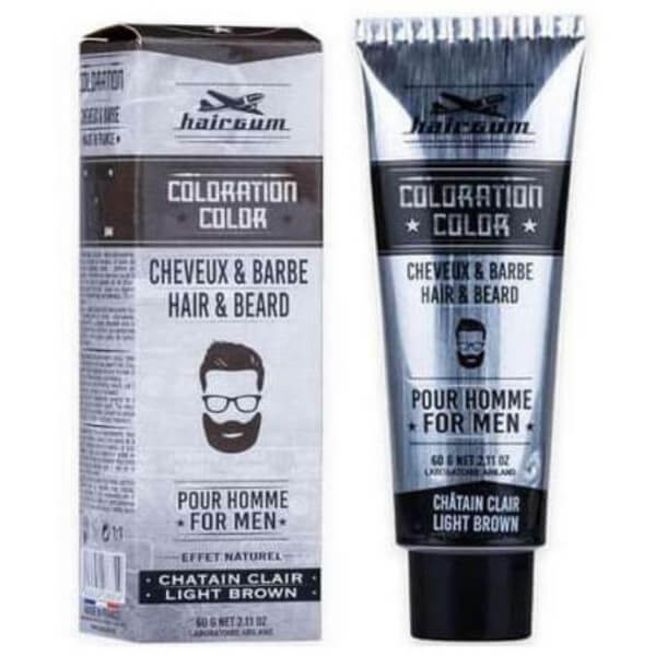 Coloration Cheveux & Barbe Châtain Clair N°5.1 Hairgum 60ml