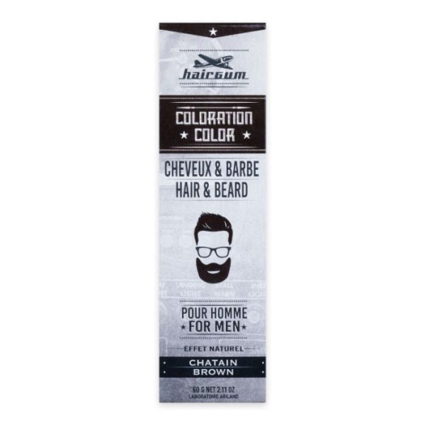 Coloration Cheveux & Barbe Châtain N°4 Hairgum 60 GR