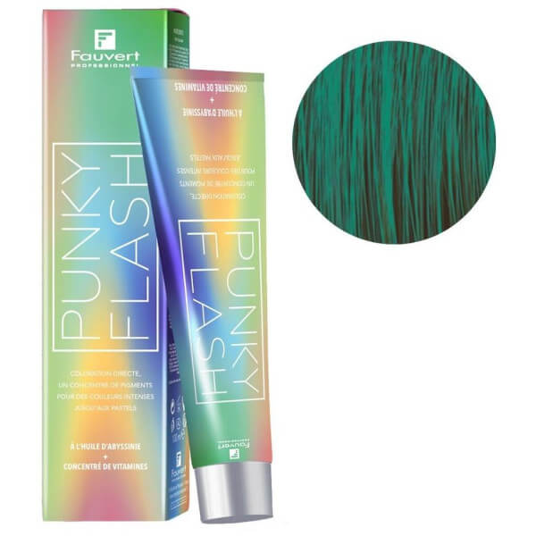 Coloration directe Punky flash vert extrême Fauvert 100ML