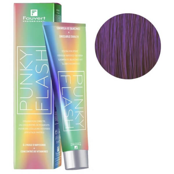 Coloration directe Punky flash violet Fauvert 100ML