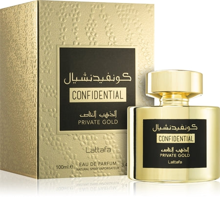 Confidential Private Gold Eau de Parfum 100ml Lattafa