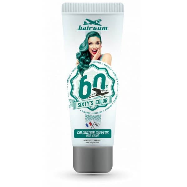 Crème colorante Sixty's Color - Emeraude HAIRGUM 60ML