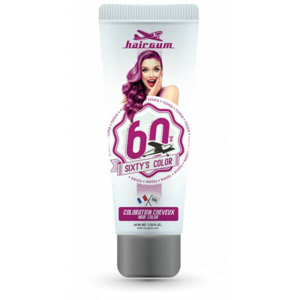 Crème colorante Sixty's Color - Fushia HAIRGUM 60ML