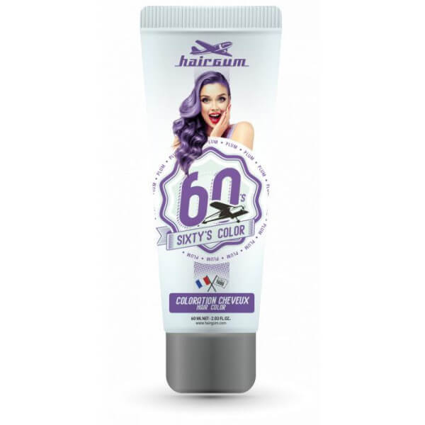 Crème colorante Sixty's Color - Prune HAIRGUM 60ML