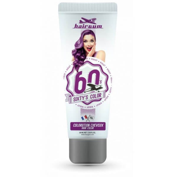 Crème colorante Sixty's Color - Violet HAIRGUM 60ML