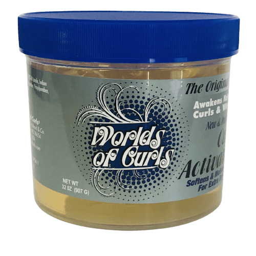 Worlds of Curls Gel Curl Activator For Extra Dry Hair 32oz (jaune)