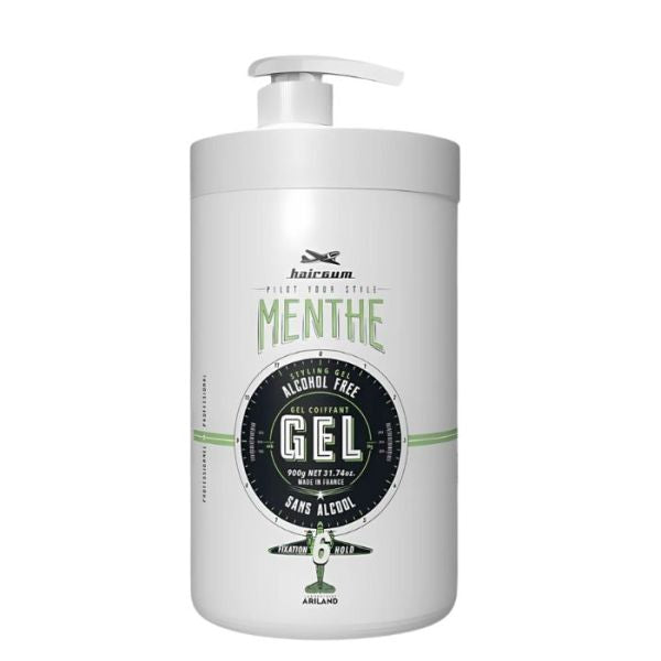 Gel Coiffant Menthe Sans Alcool Hairgum 900 Grs