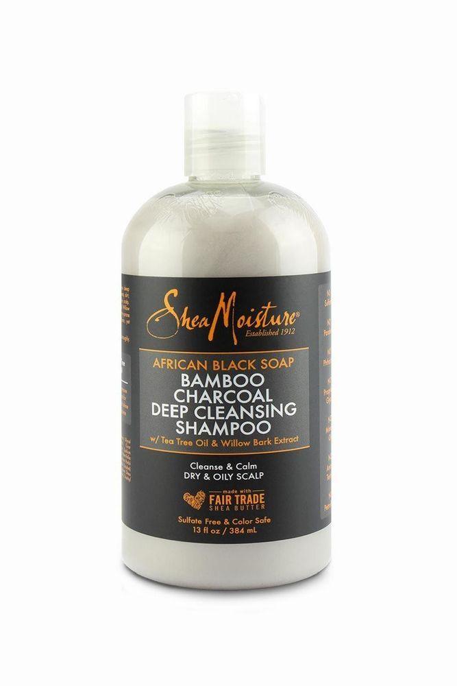 Shea Moisture African Black Charcoal Deep Cleansing Shampoo 13oz