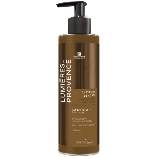 Masque repigmentant Marron Chaud Châtaigne de Corse Lumière de Provence Fauvert Professionnel 250ml