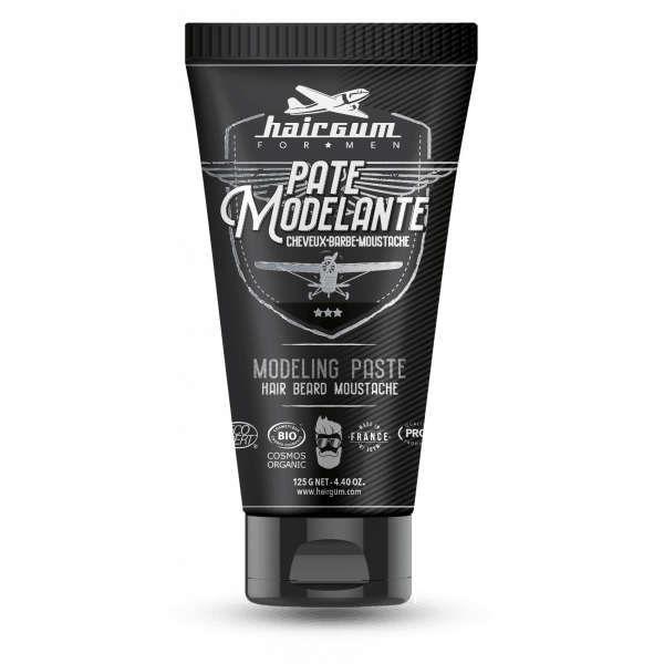 HAIRGUM PATE MODELANTE Cheveux barbe et moustache 125 g COSMOS NAT